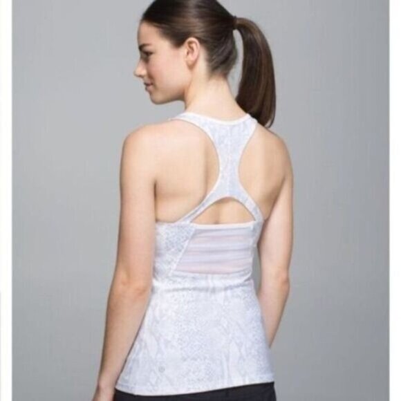 Lululemon Mesh Me Tank Workout Tank Top Snake Print 6 - Picture 2 of 8